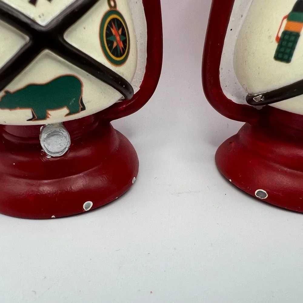 Hallmark Happy Camper Lantern Ornament Lot of 2 Christmas Cabincore Cottagecore